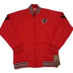 NHL Calgary Flames Red Zip up Sweater